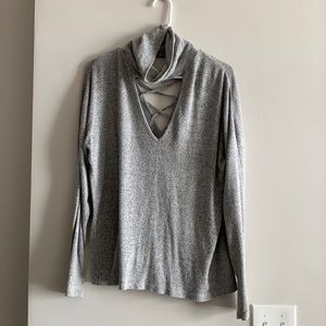 Charlotte russe v-neck turtle neck sweater